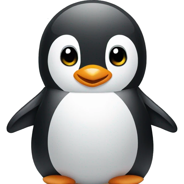 cute penguin, face only emoji