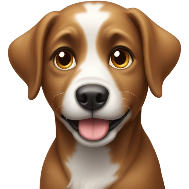 Dog in love emoji