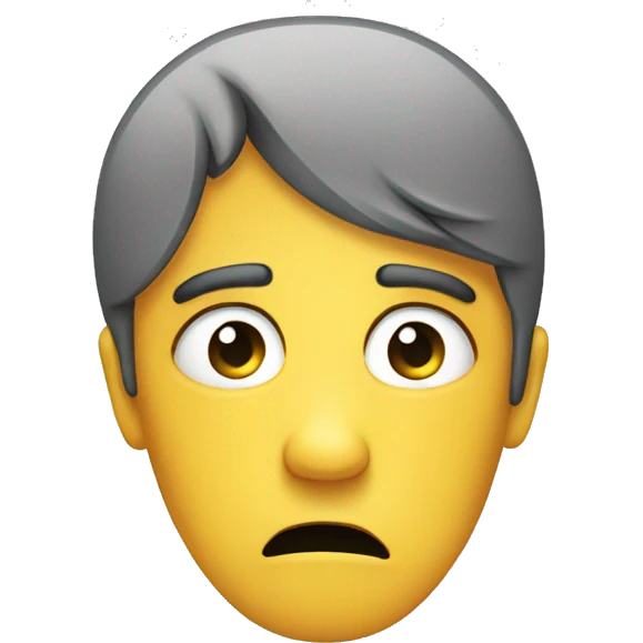 BROKEN SAD FACE emoji