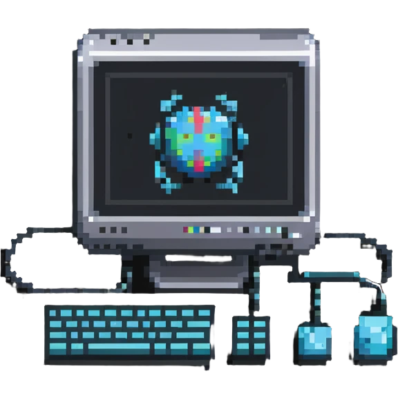computer with AI interface emoji