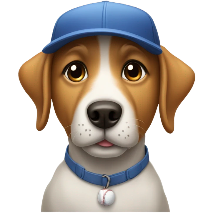 dog with a backwards hat emoji