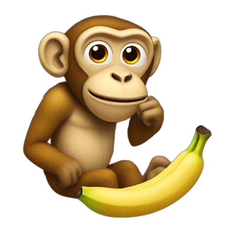 Banana-monkey emoji