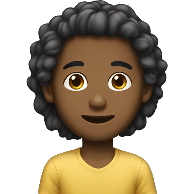 Recién nacido chico de pelo negro emoji