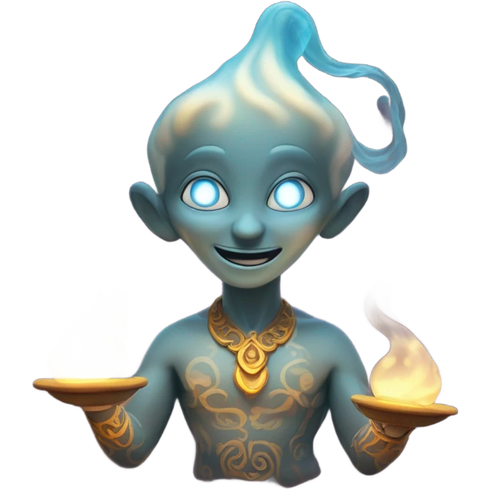 Ghostly genie emoji