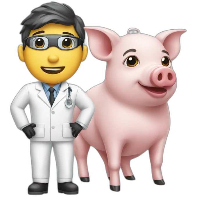 pig technologist emoji