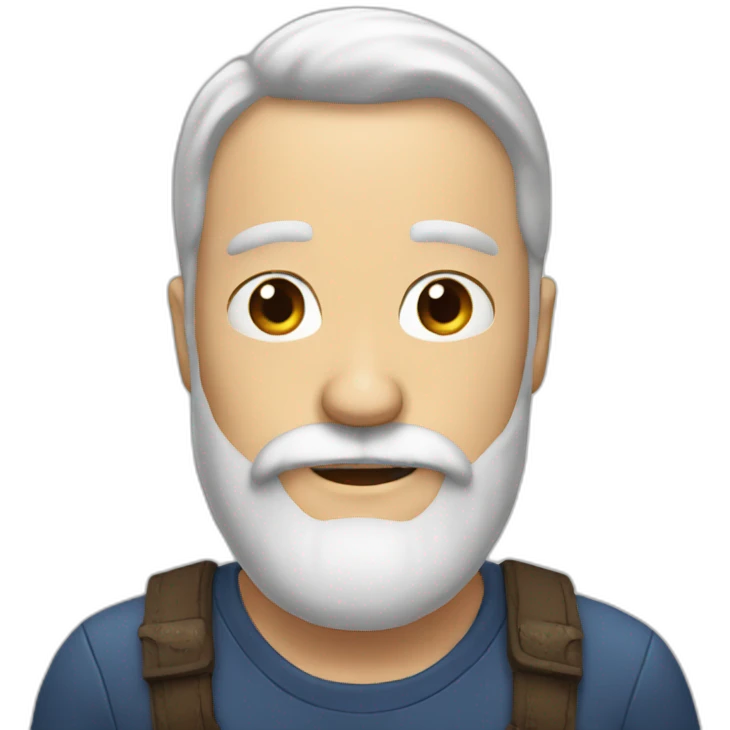 White beard emoji