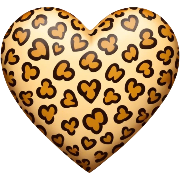 cuore leopardato  emoji