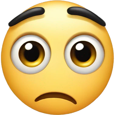 Eye twitching with eye bags emoji