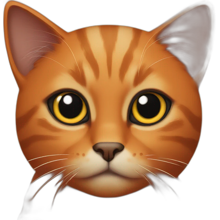 orange and black cat emoji