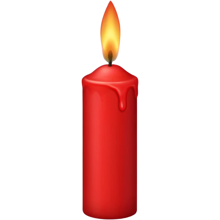 red candle emoji