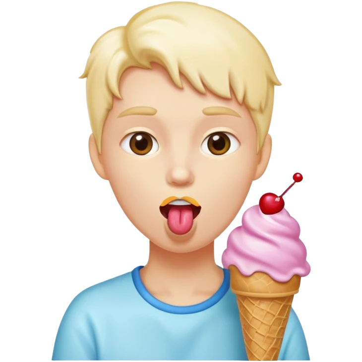 licking ice cream  emoji