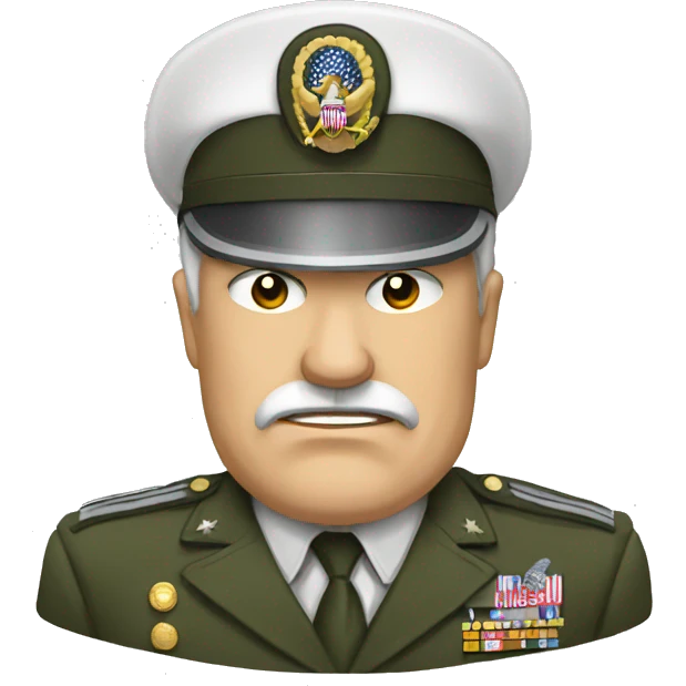 white general of army usa angry emoji