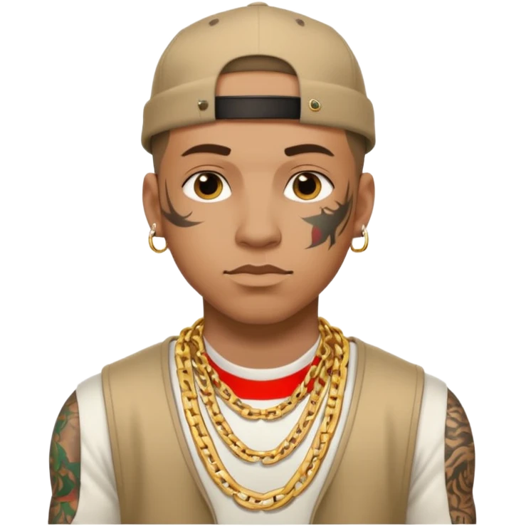 White rapper with swag emoji
