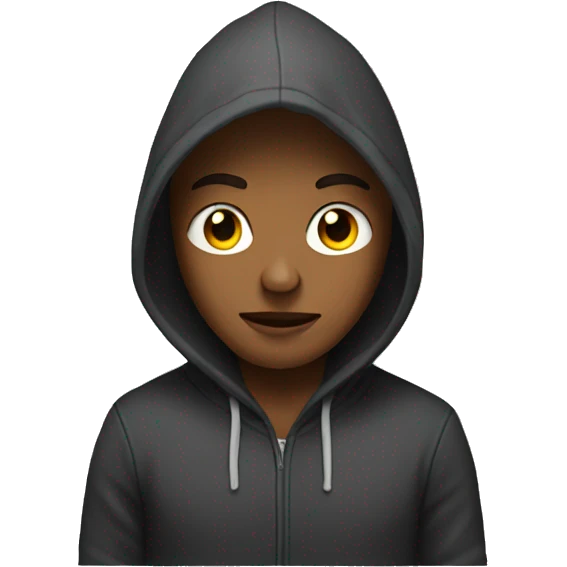 Person in a hoodie emoji
