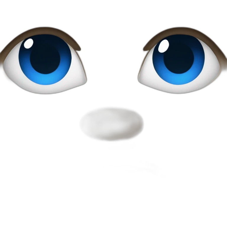 Demi visage homme et demi visage éléphant les yeux bleu emoji