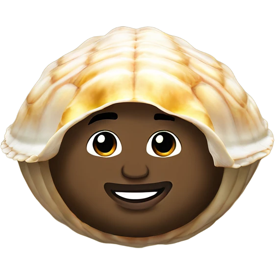 Gucci Mane coming out of a shell-less clam emoji