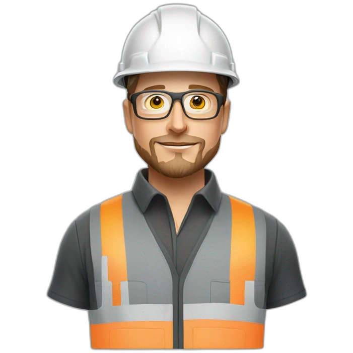 elon musk construction worker steel glasses beard emoji