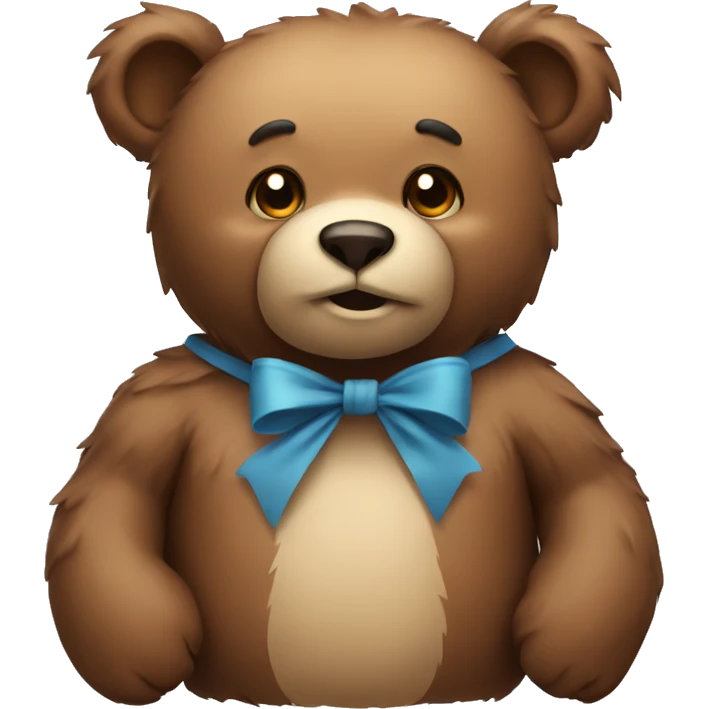 A bear with a bow emoji
