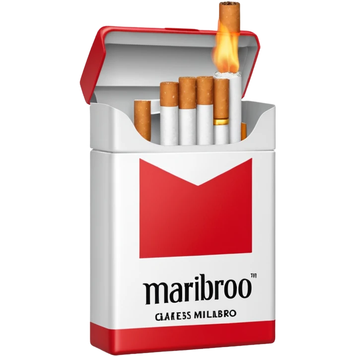 cigarette marlboro with the name Marlboro on the package
 emoji
