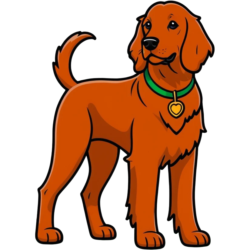 Irish setter dog  emoji