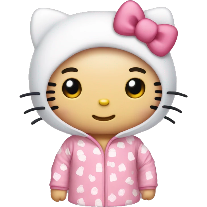 Hello Kitty en pyjama hello kitty  emoji
