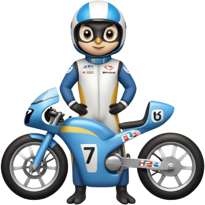 penguen yarışçı emoji