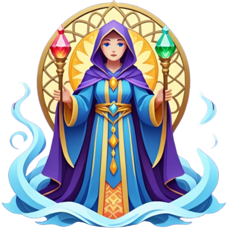 fantasy magic tarot card low poly emoji