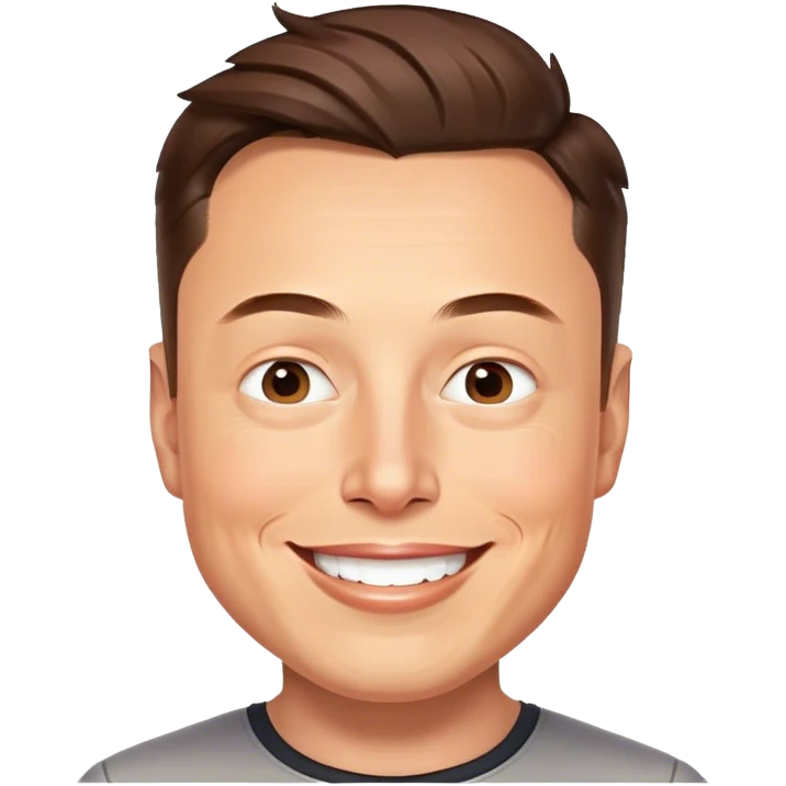 Elon musk riendo emoji