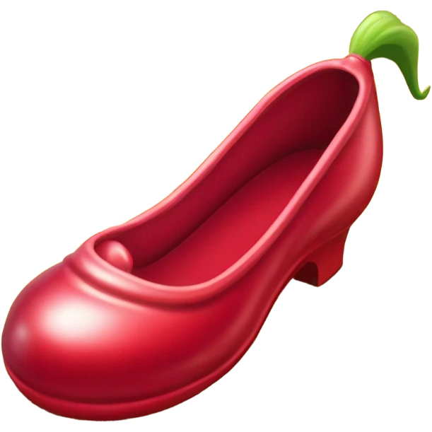 ruby slipper on yellow brick road emoji