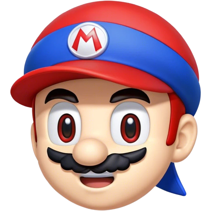 mariosonic face with cap emoji