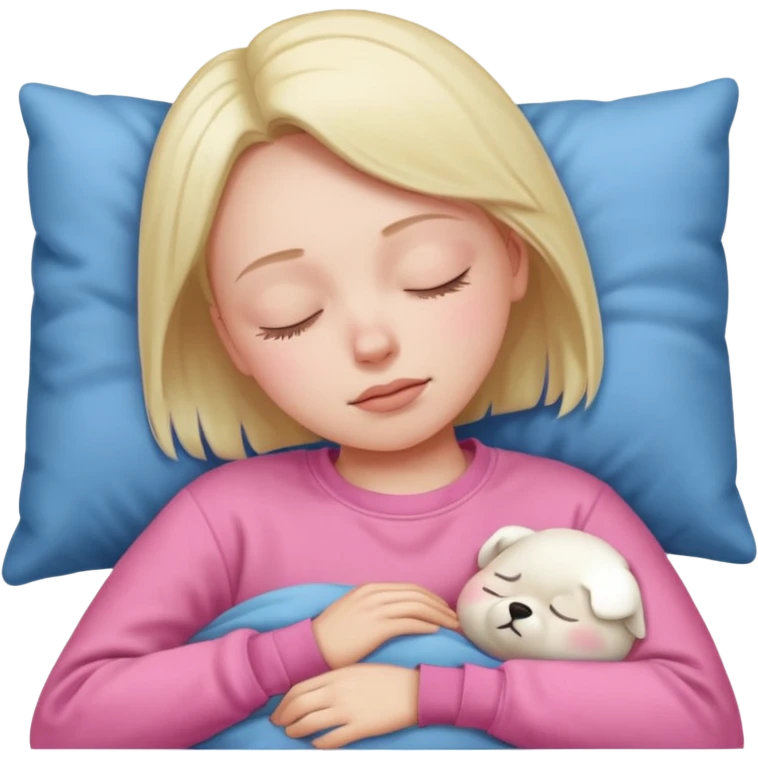 sleeping pink sweatshirt emoji