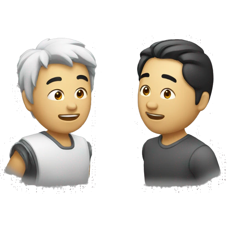 2 Chinês conversando  emoji