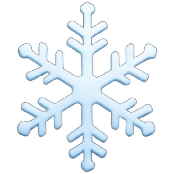 snow flake emoji