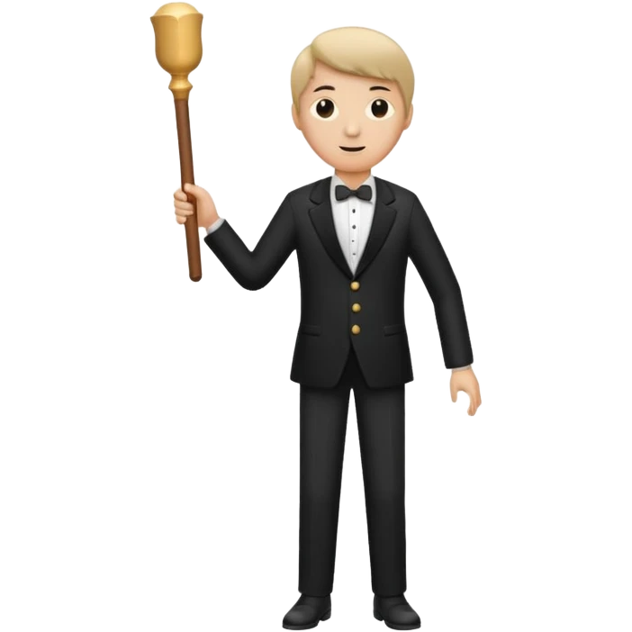 music conductor stick emoji