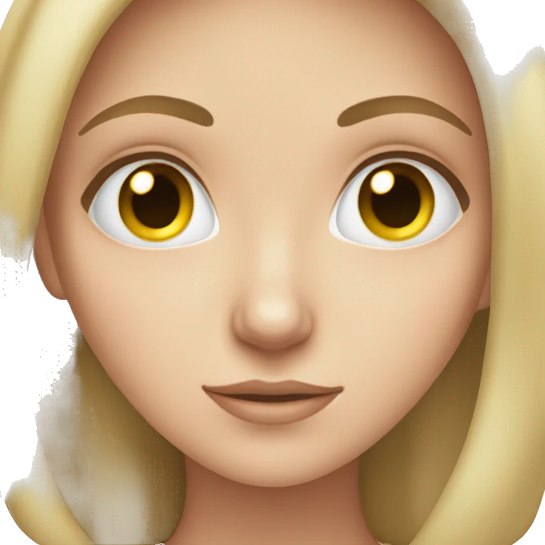 white girl searching something emoji