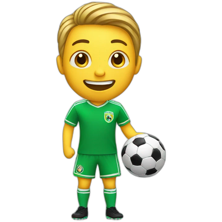 Happy for a soccer goal emoji