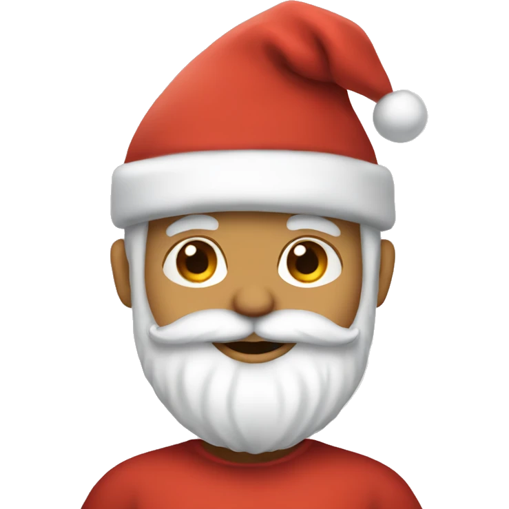 Cute santa emoji
