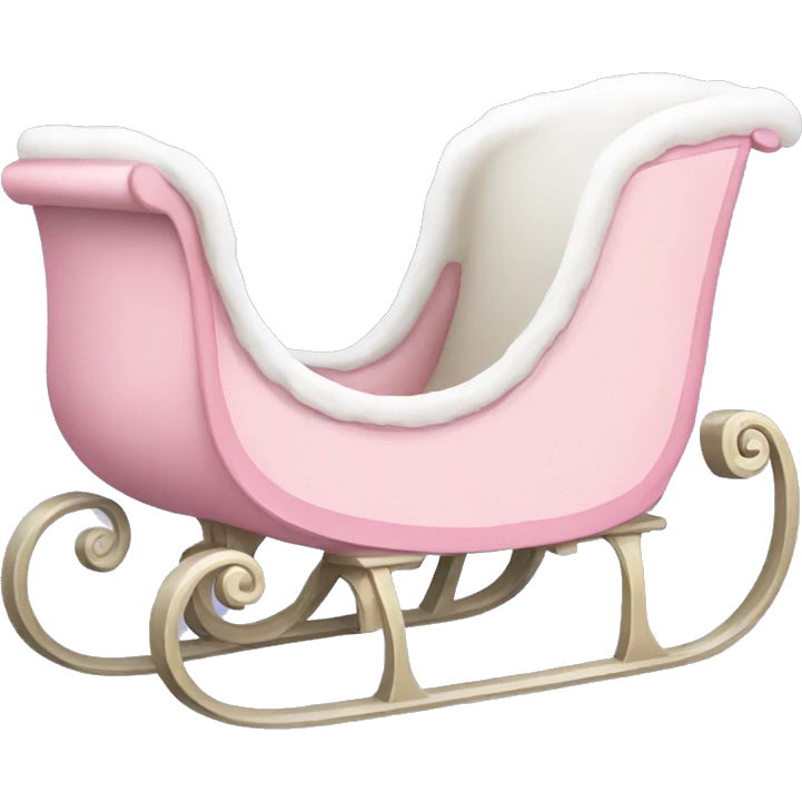 light pink sleigh emoji