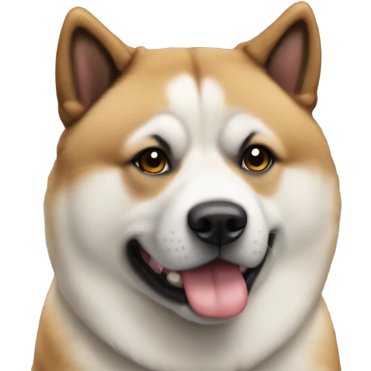 perro akita atigrado emoji
