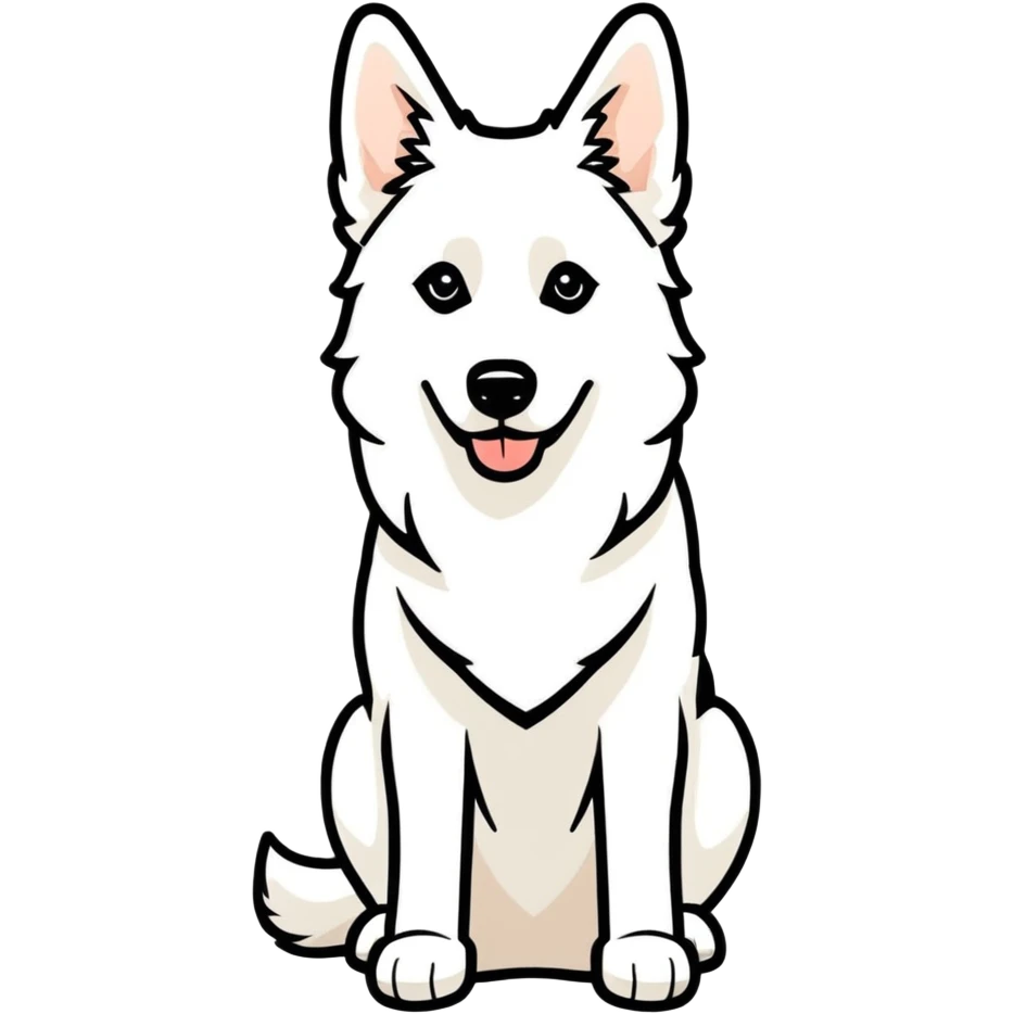 Belgien White shepard emoji