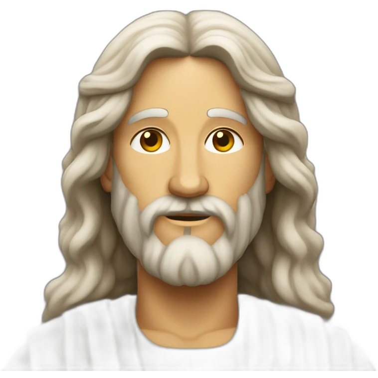 Jésus qui prie pour quelqu'un emoji