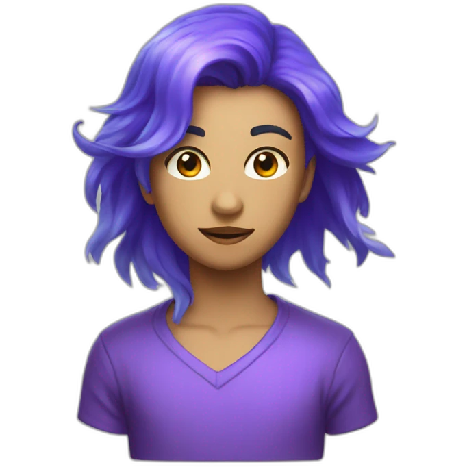 phoenix violet blue fire emoji