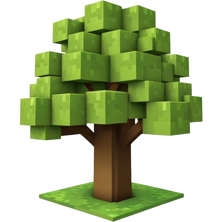 Minecraft tree emoji