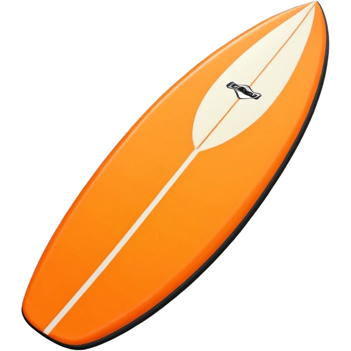 1 orange Surfboard with wave emoji
