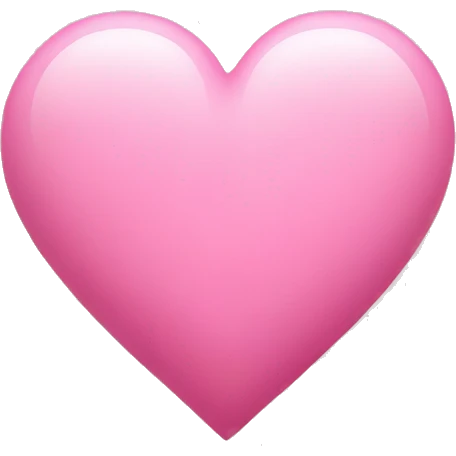 soft heart pink emoji