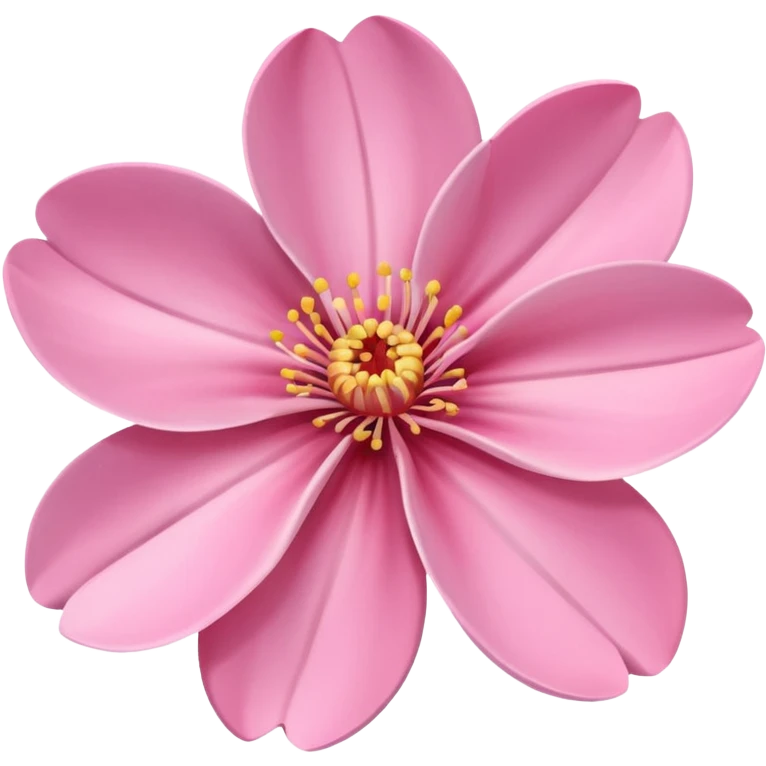 pink blossom flower simple petals emoji