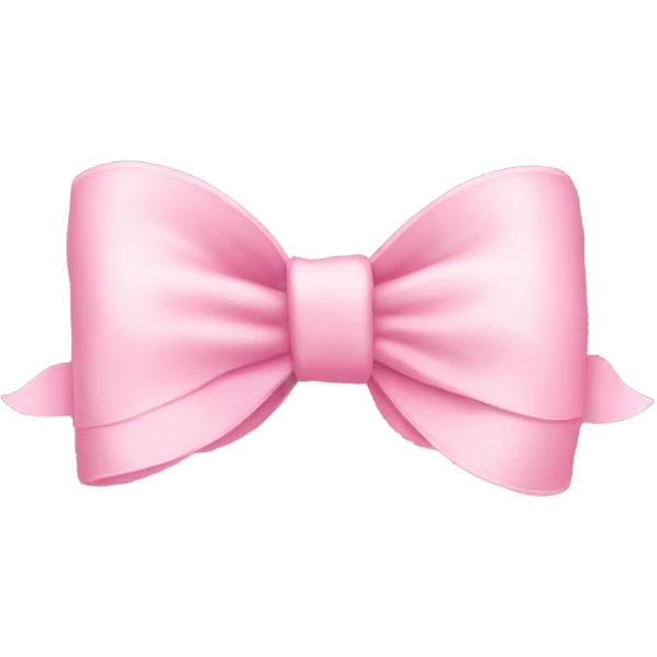 Baby pink bow emoji