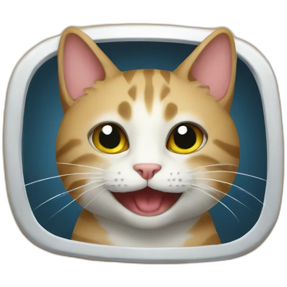 Cat on board emoji