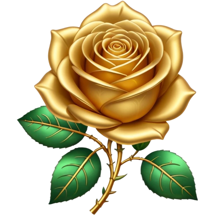 Golden rose emoji