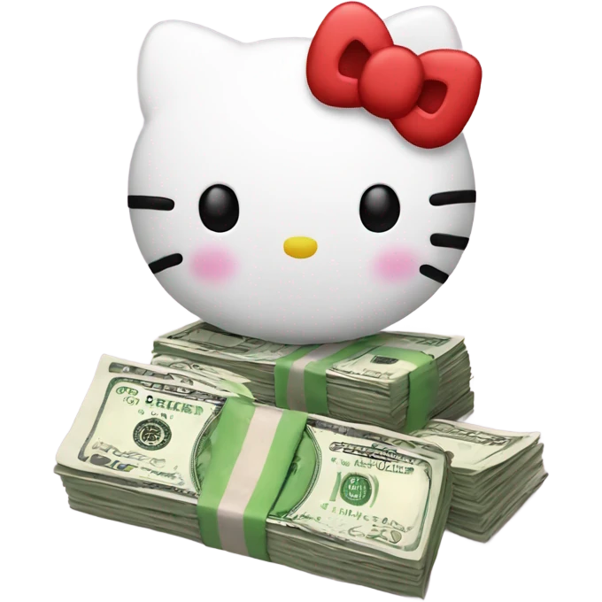 Hello kitty money emoji